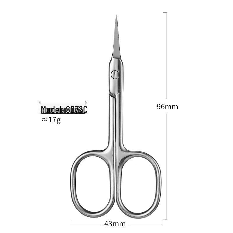 Curved Tip Stainless Steel Cuticle Nippers - Precision Beauty Nail Tools & Remover