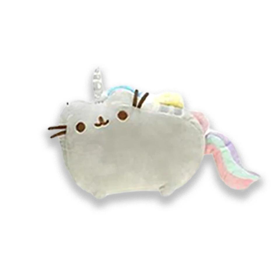 Divertido gato de peluche de , juguete de dibujos animados, gato de Anime suave, animales de peluche, muñecos de peluche, decora