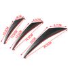 6Pcs/set Universal Car Spoiler Canards Fit Black Carbon Front Bumper Lip Splitter Fin Air Flying Spoiler Auto Body Kit Accessory