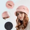 Ear Protection Knited Beanie Thickened Pile Cap Breathable Wool Pullover Hat  Winter Autumn