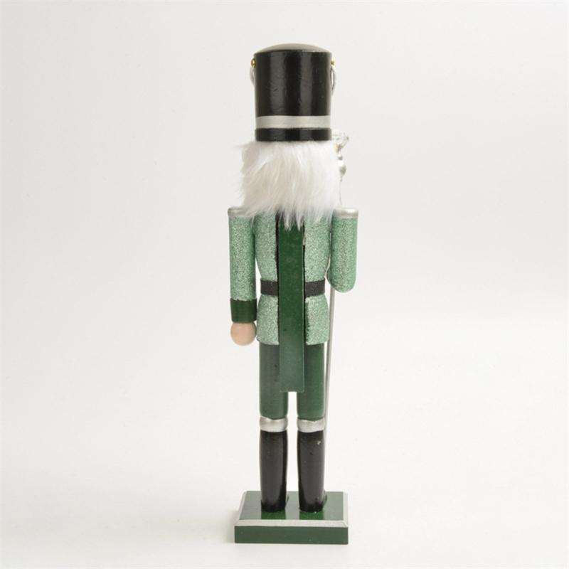 Christmas Nutcrackers Ornament Small Wooden Soldier Christmas Decorations Nutcrackers Figure Ornament for Table Shelf