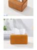 Schwarznuss-Holz-Taschentuchbox mit Deckel - Staubdicht, Schlichtes Design für Zuhause oder Büro