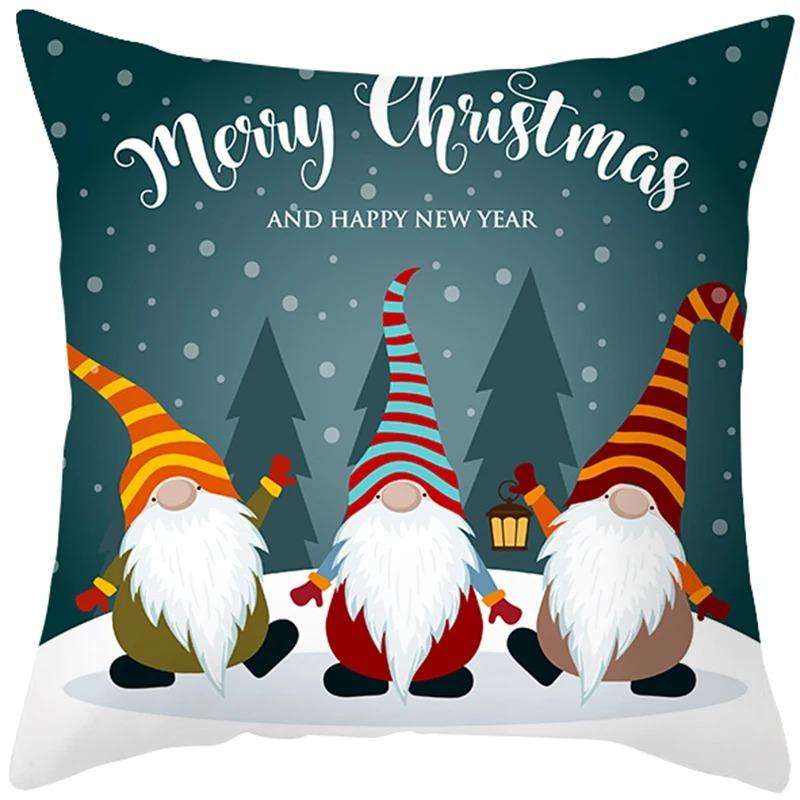 Povlaky na polštáře s vánoční tématikou Autodoplňky Kancelář Santa Claus Pohovka do obývacího pokoje Domácí povlaky na polštáře