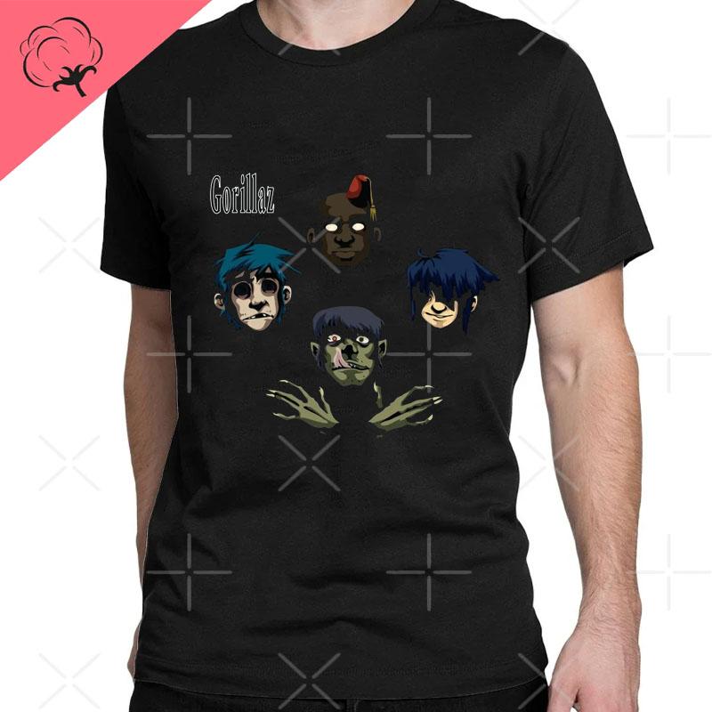2026 New Funny Music Band Gorillaz Demon Days Casual TShirts Boy Crazy Tees Round Collar Short Sleeve T Shirts Clothing T Shirt