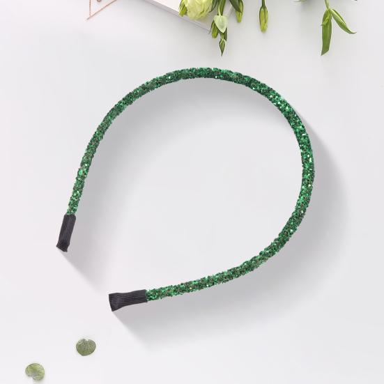 Women Hair Hoop Sparkling Sequins Elastic Headband DIY Glitter Handmade DIY Hair Hoop Christmas