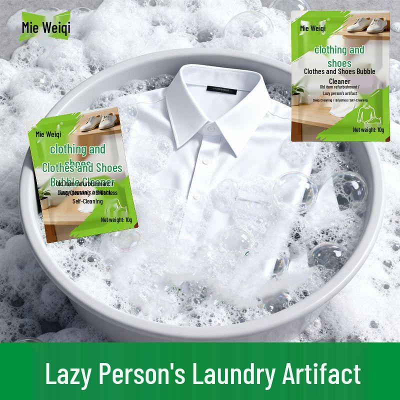 Active Oxygen Bubble Cleaner: Stain Remover & Whitener for Shoes and School Uniforms