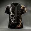 Men's Halloween Print V-Neck T-Shirt