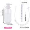 Yirdapall Multi-Purpose Cleansing Pump Enema Syringe for Anal Cleansing, Manual Pump, 300ML, 65cm Tube, 3 Replacement Nozzles, Unisex