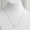 Custom Arabic Name Necklace with Pink Bag Personalised Pendant Stainless Steel Jewelry Customized Islamic Trend Christmas Gifts