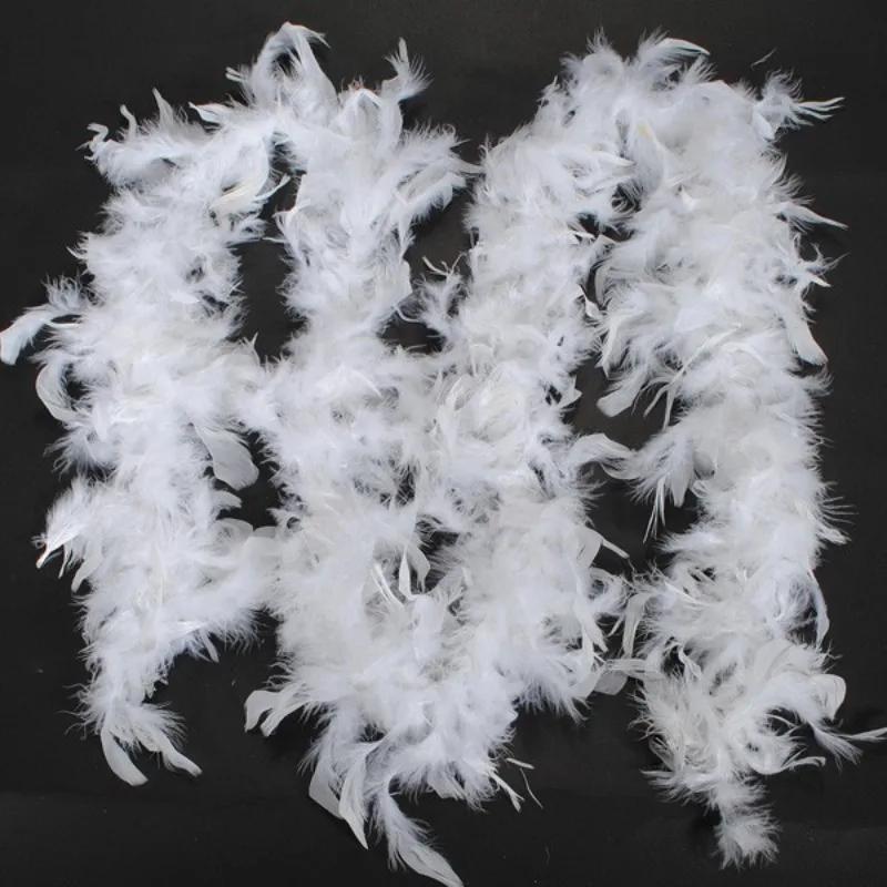 2m Christmas Decoration Feather Ribbon Party Wreath Christmas Tree DIY Hanging Decoration Wedding Accessories Supplies Wholesale