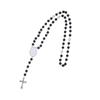 Trendy for Cross Pendant Sublimation Necklace Rosary Beads Necklace Catholicism Prayer Religious Jewellery for Family El