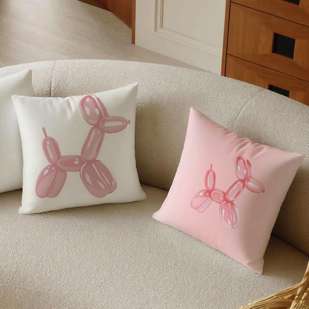 Pink B-Balloon Dog Pillow Modern Art Cushion Cushion Cover Pillowcase Anti-Dustmite Living Room Sofa Decor Cushion Room