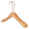 New Women's Non-Slip Solid Wood Hangers with Pants Clips