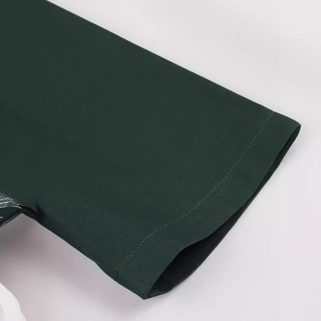 GMXIA Elegantní jednobarevné vintage společenské šaty s mašlí ke krku a středním rukávem