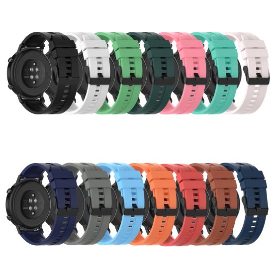 Řemínek k hodinkám Zesílená Spona na špendlík odolný proti potu, nepoškozuje pokožku Pohodlné nošení Silikon 20/22 mm Odnímatelný řemínek chytrých hodinek Výměna