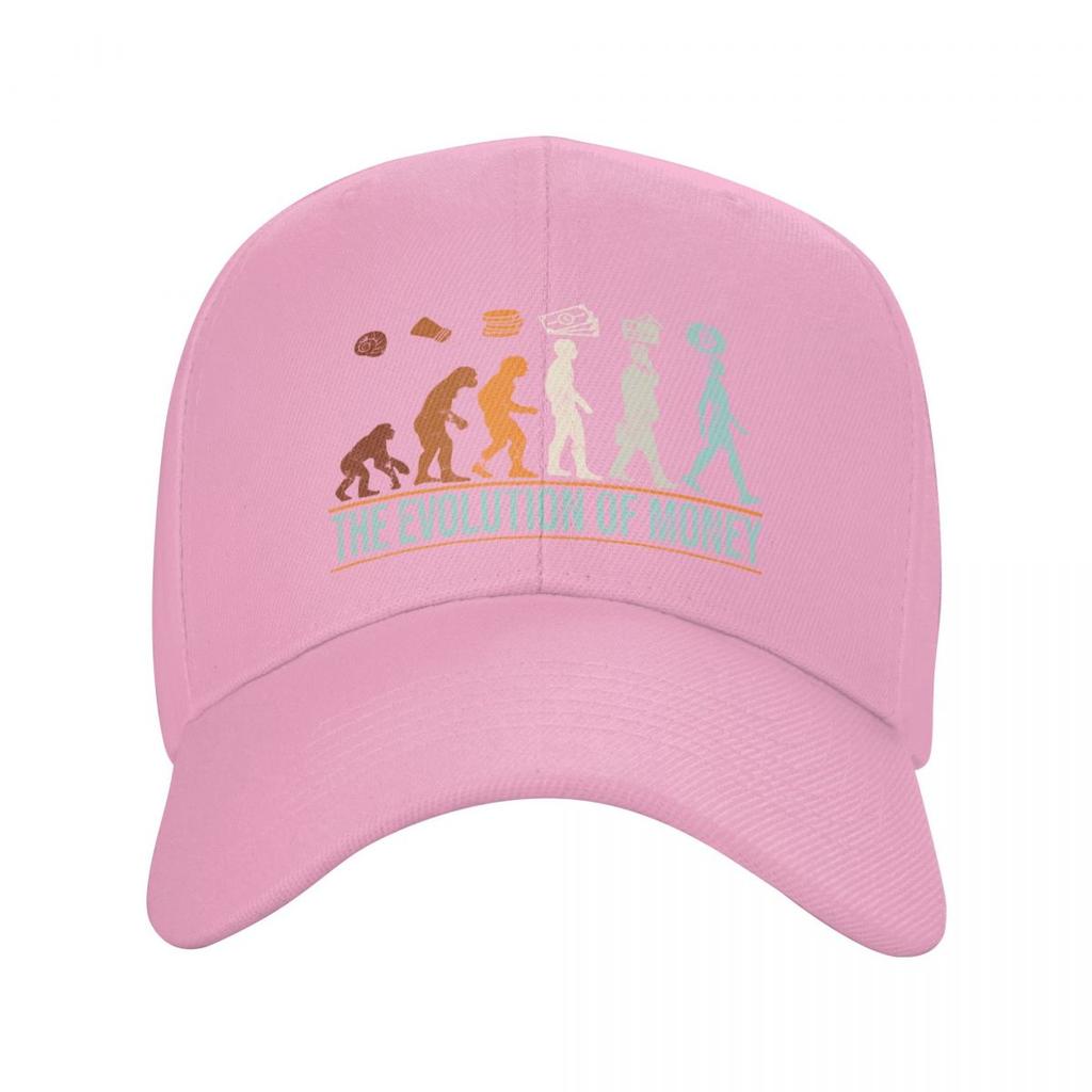 Classic Evolution Of Money Bitcoin Baseball Cap Unisex Women Breathable BTC Crypto Coins Dad Hat Sun Protection