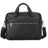 Men's Genuine Leather 15" Laptop Briefcase & Crossbody Shoulder Bag