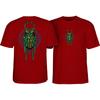 Powell Peralta Skateboard Shirt Mike Vallely Bug Garnet