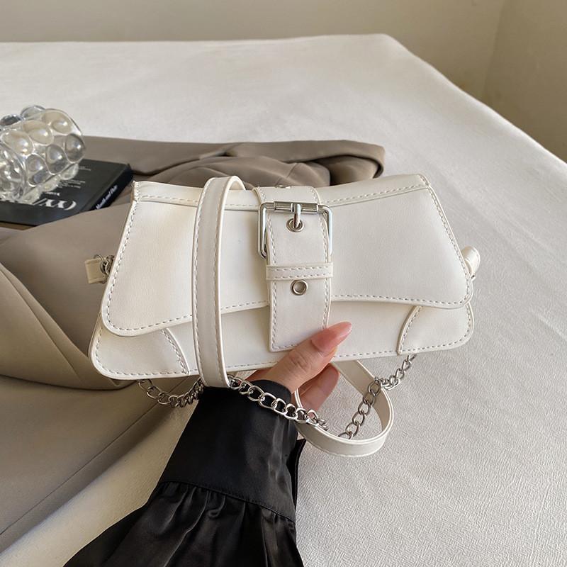 Trendy Casual Small Square Shoulder Bag For Women With Chain Detail In 2024