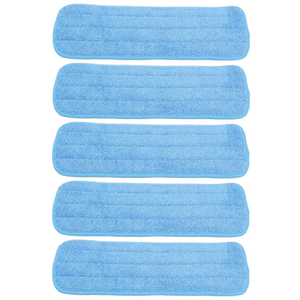 5 SZTUK Płaski Wkład do Mopa z Mikrofibry Ścierka do Mycia Zastępczy do Mopa na Rzep 14x41cm Uniwersalny