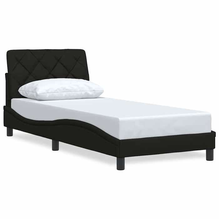VidaXL Bed Frames Without Mattress Black 90x190 Cm Fabric 3310568