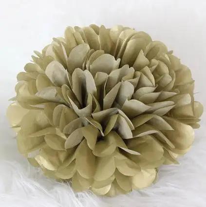 10-35cm Tissue Paper Pompoms Wedding Decorative Paper Flowers Ball Baby Shower Birthday Party Decoration paper pom poms DIY