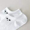 5/10/20 Paar Niedliche Ausdruck Damen Kurze Socken Modisch Einfach Frühling Sommer Schweißabsorbierend Atmungsaktiv Weiße Freizeitsocken