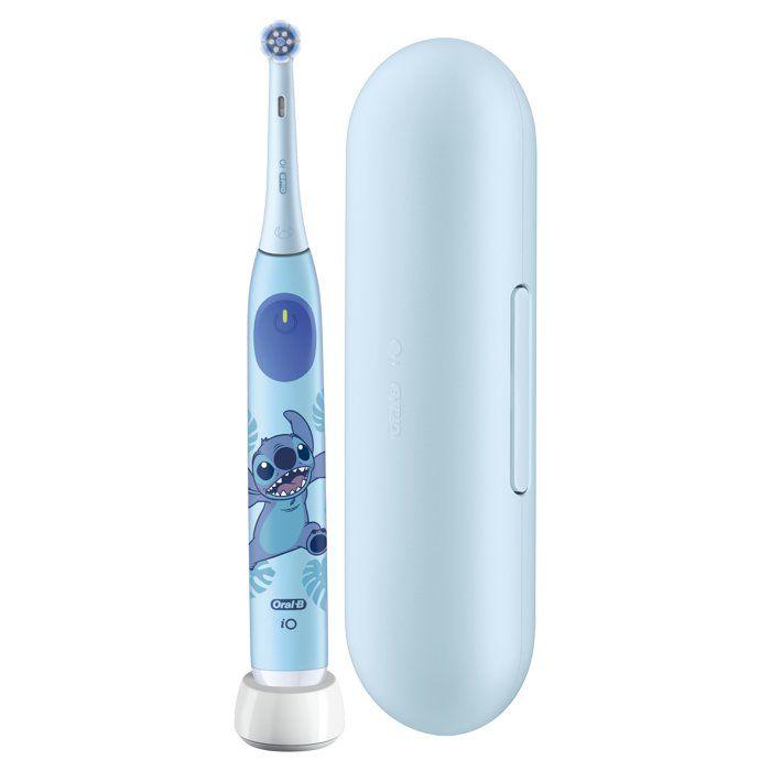 Brosse à dents électrique Stitch - ORAL-B - iO Kids6+ - Pour enfant - Bleu - Micro-vibrations - Rechargeable - Disney - Dès 6 ans