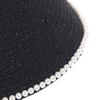 Imitation Pearl Empty Top Straw Hats For Women Casual Summer Beach Visor Caps Foldable Wide Large Brim Sun Uv Protection Caps