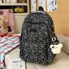 Schoolbag new schoolbag women's high value large capacity love printing girls travel backpack small fresh middle school backpack
