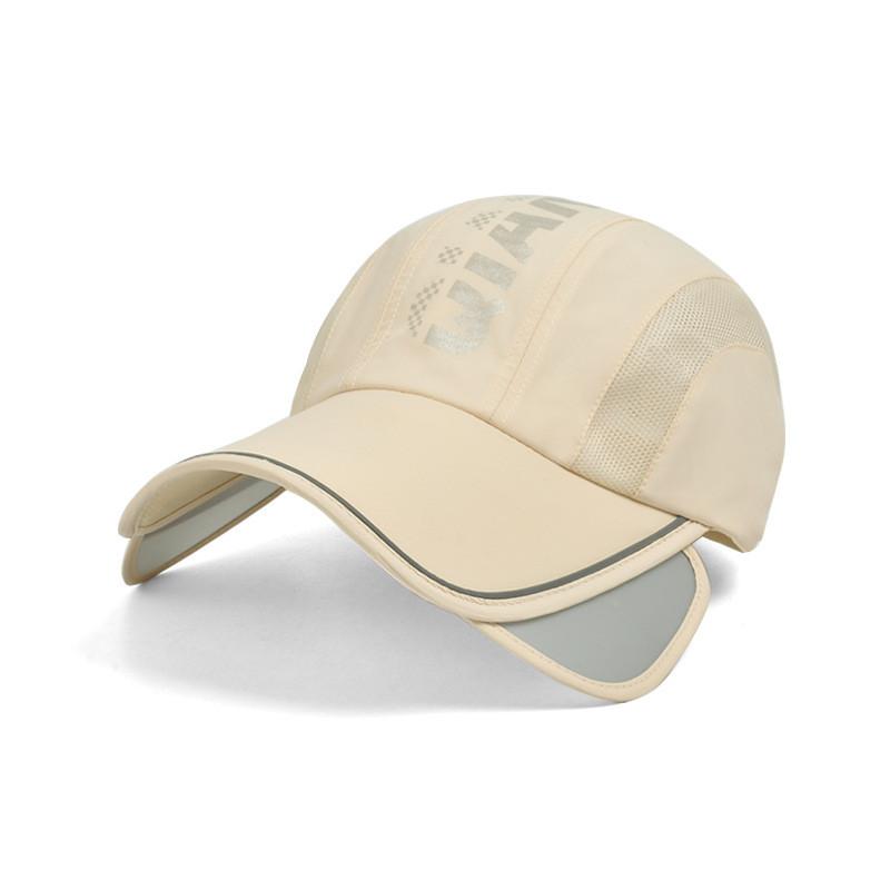 Summer Sun Protection Cap With Retractable Brim For Outdoor Cycling And Casual Wear