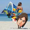 UFO ROBO GRENDIZER GOLDORAK Beach Towel Microfiber Sand Free Quick Dry Soft Pool Towels Gift for Women Travel Gym Shower Camping
