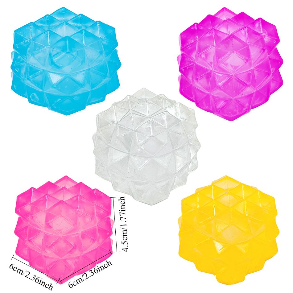

Nice Cube Squishy Sensory Toy Crystal Diamond Stress Relief Ball Fidget Cube for Anxiety ADHD Office Desk Calming Gadget розовый