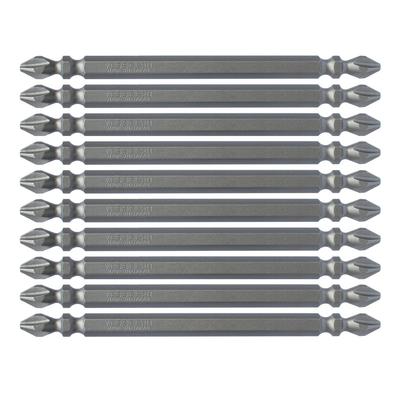 Sakisbo Bit with 2 X H ZP Double-Ended Magnet, 110mm, 10-Piece Set, Hardness (High Hardness), M-S14