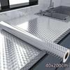 2/5/10 Meters 3D Aluminum Foil Adhesive Paper Roll Waterproof Protection For Kitchen And Stove