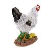 Hen Statue Outdoor Resin Foraging with Baby Chick for Patio Lawn Yard Gardening, Housewarming