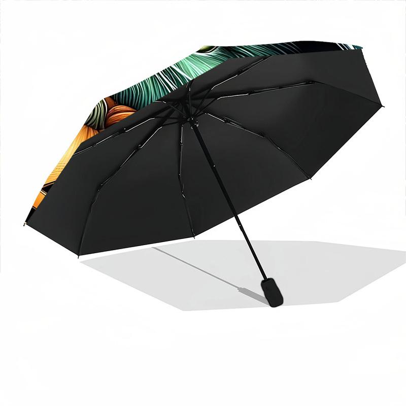 1pc Halloween Cat Automatic Open/Close Umbrella - Portable Collapsible Umbrella with 8-Rib Stability, Fashion Lovers yy251017127