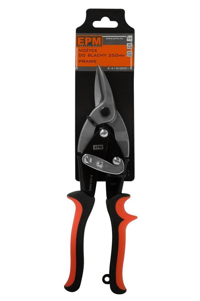 Cr-V Right Sheet Metal Shears 250 - E-410-0001