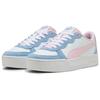 Puma Skye Höhe Steigernd Niedrige Skateboard-Schuhe Damen Weiß Blau 397076-03