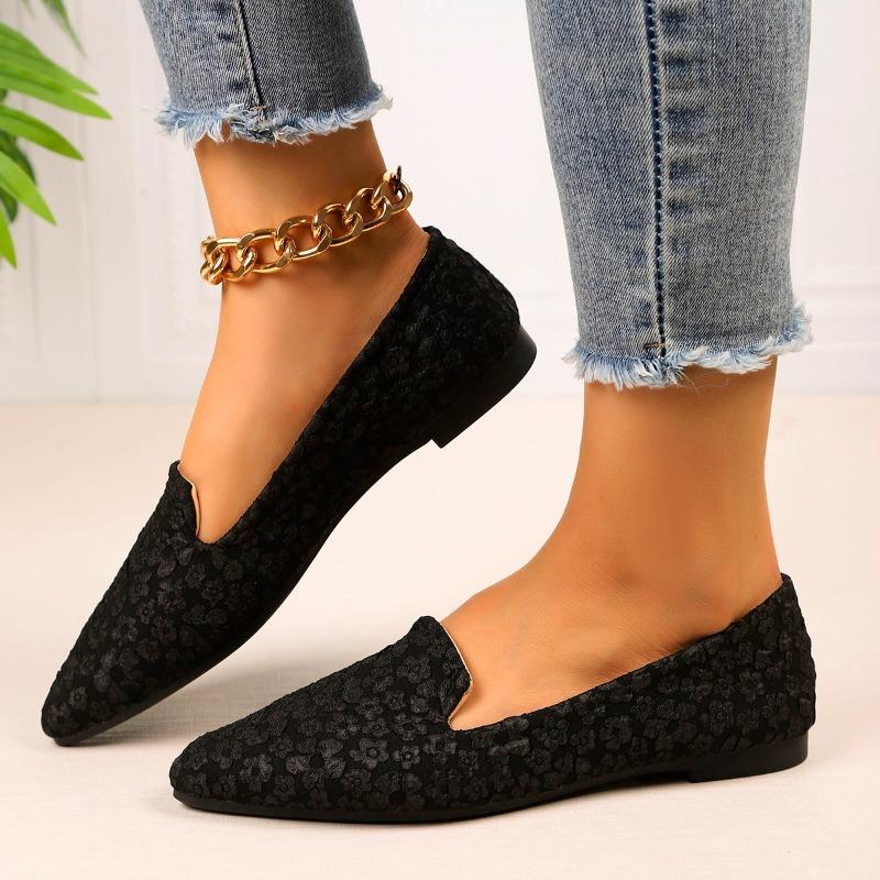 Mode 2025 Damenschuhe Flache Damenschuhe Mode Farbabstimmung Täglich Neu Übergröße Leicht Weiche Sohle Bequeme Flache Niedrige Absätze