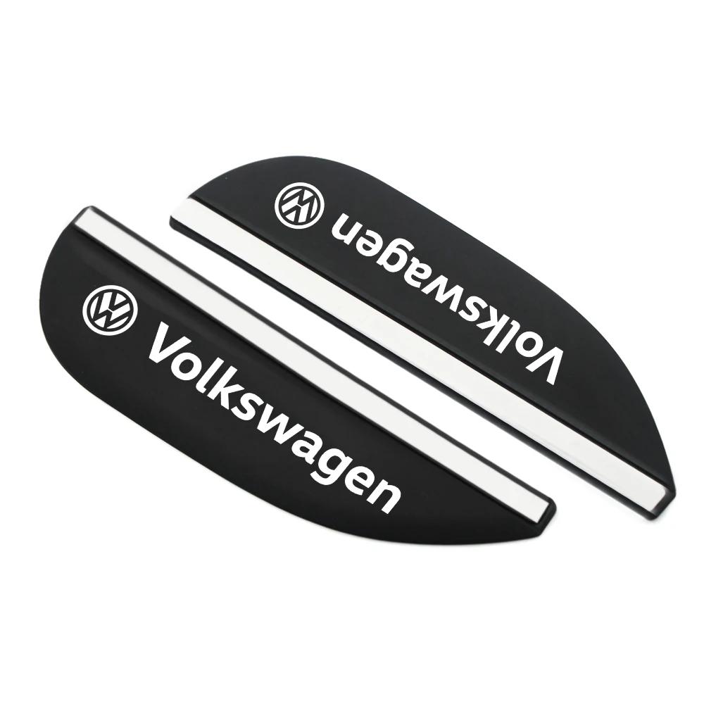 

VW GTI GOLF 2026 Hot For VW VOLKSWAGEN 2pcs Car Rear View Mirror Sticker Silicone Rain Eyebrow for Volkswagen Passat Tiguan Golf