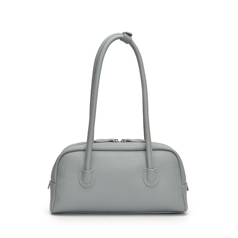 

Новая нишевая сумка-боулинг для женщин, простая повседневная сумка через плечо/подмышку синий