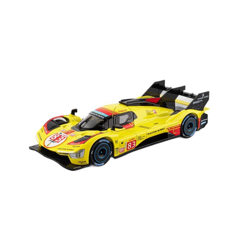 

1/22 Ferrari 499P Ле-Ман Гоночный Автомобиль Металлическая Модель Машинки Игрушка Литье под Давлением Металлическое Литье Звук и Свет Машинки Игрушки для Детей Транспортное Средство жёлтый