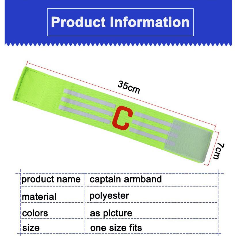 New Captain's Football Match Team Armband with C Mark