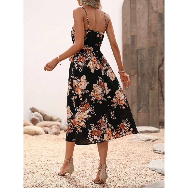 Summer New Arrival Women's Clothing Fashion Style Classy Temperament-Shaping Color Sexy V-neck Silm Sling Dress Sleeveless Skirt