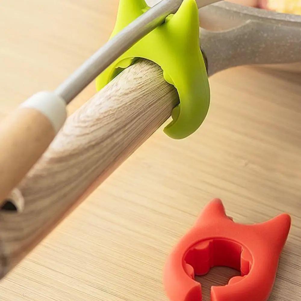 6pcs Pot Clip Pot Holder For Spoon Rest Silicone And Anti Scald Grip Easy Pot Fixed Clamp Kitchen Accessories Tools