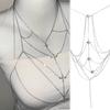 Glitter Rhinestone Bust Chain Multilayer Bikini Chest Chain Body Jewelry Body Chain Jewelry  Women