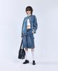 Standarderror 87-Stan116 [Newtro] Vintage Washed Double Line Denim Jacket Vintage Blue