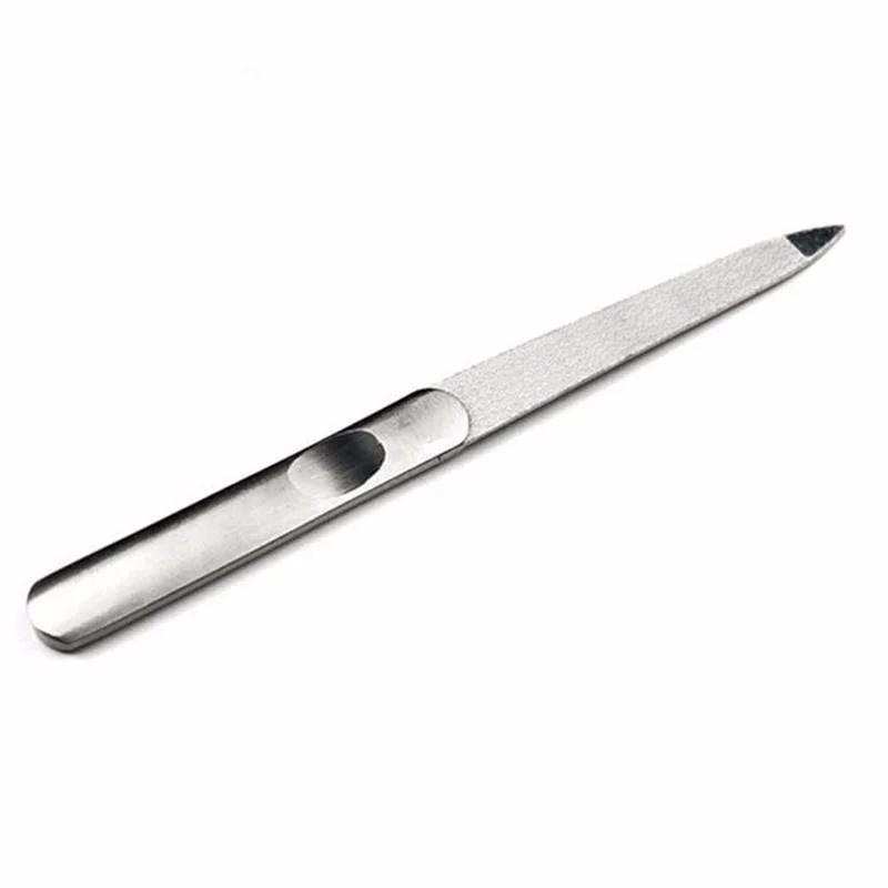 Nail Down Stainless Steel Double Multi-function Nail Scrub Peeling Article Polishing Nail File Hand Beauty Tools Accessory