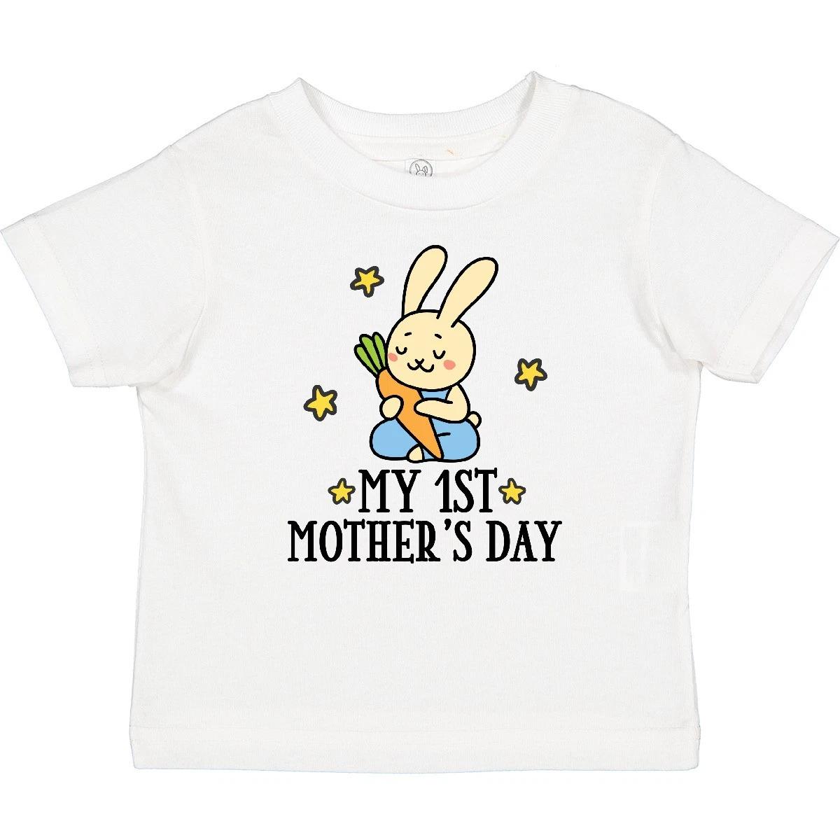 Inktastic My 1st Mothers Day Outfit Boys Baby kids boys T-Shirt First Clothing Childs Cute 120